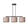 Emibig Emibig Norddjurs hanglamp roze rond kappen 3x E27 - Creëer een gezellige sfeer in uw huis