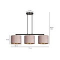 Emibig Emibig Lampe suspendue Norddjurs rose abat-jours ronds 3x E27 - Créez une atmosphère chaleureuse dans votre maison