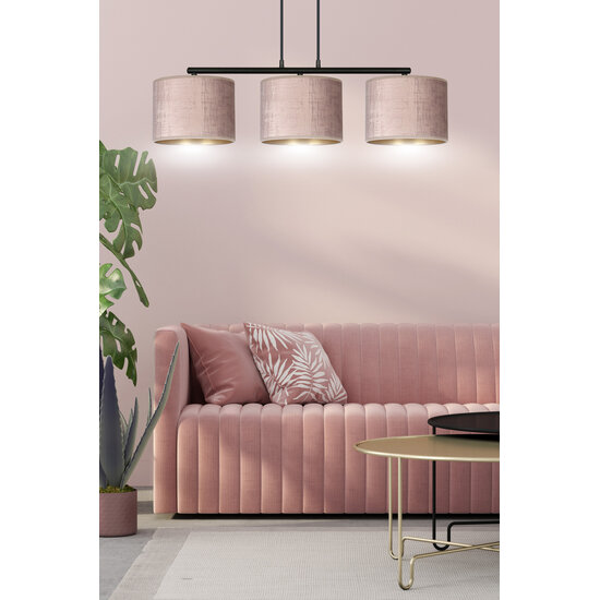 Emibig Emibig Lampe suspendue Norddjurs rose abat-jours ronds 3x E27 - Créez une atmosphère chaleureuse dans votre maison
