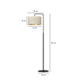 Emibig Emibig Jammerbugt floor lamp curved beige round 1x E27 - Perfect for a Scandinavian ambiance