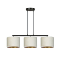 Emibig Emibig Jammerbugt hanglamp beige rond kappen 3x E27 - Creëer een gezellige sfeer in uw huis
