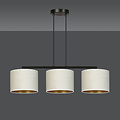 Emibig Emibig Jammerbugt hanglamp beige rond kappen 3x E27 - Creëer een gezellige sfeer in uw huis