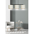 Emibig Emibig Jammerbugt hanglamp beige rond kappen 3x E27 - Creëer een gezellige sfeer in uw huis