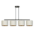 Emibig Emibig Jammerbugt beautiful wide hanging lamp beige round 4x E27 - Ideal lighting solution for your living room