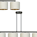 Emibig Emibig Jammerbugt beautiful wide hanging lamp beige round 4x E27 - Ideal lighting solution for your living room