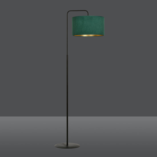 Emibig Emibig Lámpara de pie Fredensborg curva verde redonda 1x E27 - Un impresionante punto focal para tu sala de estar