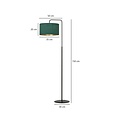 Emibig Emibig Fredensborg floor lamp curved green round 1x E27 - A stunning centerpiece for your living space