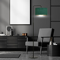 Emibig Emibig Fredensborg vloerlamp gebogen groen rond 1x E27 - Perfecte eyecatcher voor jouw interieur
