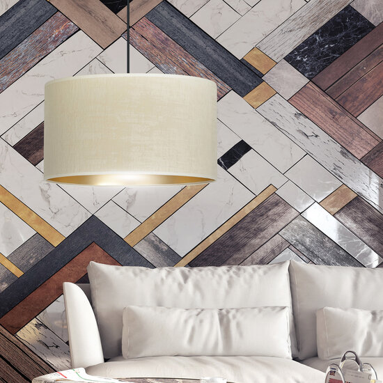 Emibig Emibig Lámpara colgante Jammerbugt beige redonda E27 - Iluminación perfecta para cualquier espacio