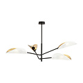 Emibig Emibig Svendborg 4x E14 prachtige zwarte hanglamp en witte vleugels - Perfecte verlichting voor elke ruimte
