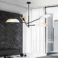 Emibig Emibig Svendborg 4x E14 hermosa lámpara colgante negra y alas blancas - Iluminación perfecta para cualquier espacio