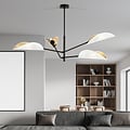 Emibig Emibig Svendborg 4x E14 hermosa lámpara colgante negra y alas blancas - Iluminación perfecta para cualquier espacio