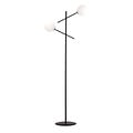 Emibig Emibig Hedensted black floor lamp with 2 white glasses E14 - Ideal for creating a modern atmosphere