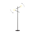 Emibig Emibig Hedensted lámpara de pie negra con 2 cristales blancos E14 - Ideal para crear un ambiente moderno