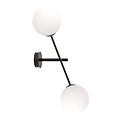 Emibig Emibig Lámpara de pared Hedensted con 2 bolas de vidrio redondas blancas E14 - Crea un ambiente acogedor en tu espacio