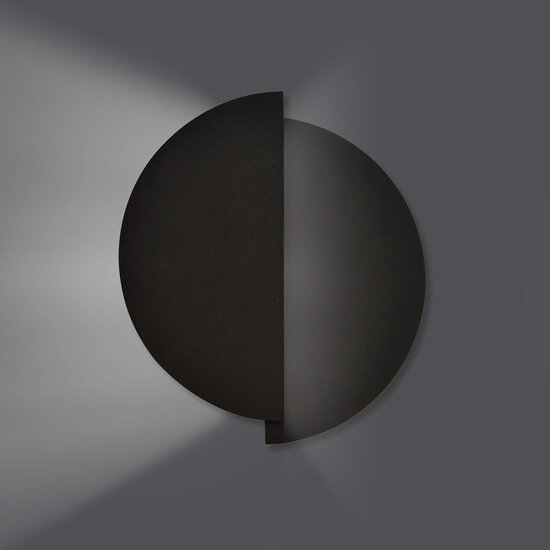 Emibig Emibig Lámpara de pared negra semironda Haderslev 2 con conexión G9 - Ideal para crear un ambiente acogedor en tu hogar