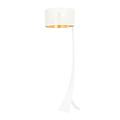 Emibig Emibig Holstebro witte met goud staande lamp metalen kap 1x E27 - Strakke verlichting voor elk interieur