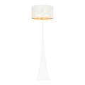 Emibig Emibig Holstebro white with gold standing lamp metal shade 1x E27 - Elegant lighting for any interior