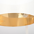 Emibig Emibig Holstebro lámpara de pie blanca con pantalla dorada 1x E27 - Iluminación elegante para cualquier interior