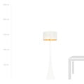 Emibig Emibig Holstebro lámpara de pie blanca con pantalla dorada 1x E27 - Iluminación elegante para cualquier interior