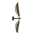 Emibig Emibig Skanderborg wall lamp black and gold falling leaves 2x E14 - Perfect for creating a stylish atmosphere in your home
