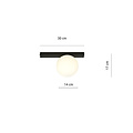 Emibig Emibig Aalborg ceiling lamp black with white bulb E14 - Ideal lighting for any room