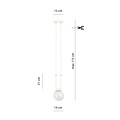 Emibig Emibig Aarhus hanging lamp white with transparent glass E14 15 cm diameter - Ideal lighting for any space