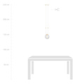 Emibig Emibig Aarhus hanging lamp white with transparent glass E14 15 cm diameter - Ideal lighting for any space