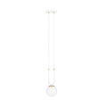 Emibig Emibig Aarhus 1 lámpara blanca con vidrio opal E14 lámpara colgante 15 cm de diámetro - Iluminación perfecta para cualquier espacio