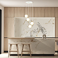 Emibig Emibig 4 bollen pendellamp wit met messing en wit glas - Perfect voor elke moderne ruimte