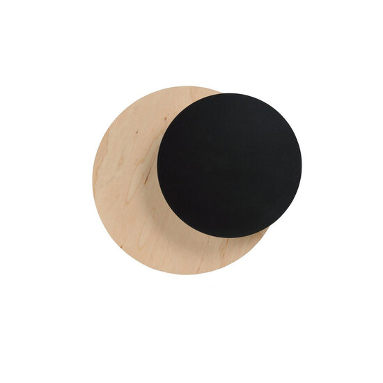 Emibig Emibig Applique murale Kalmar en bois avec cercle noir 1x G9 - Idéale pour créer une atmosphère chaleureuse