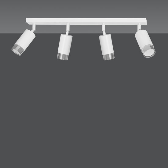 Emibig Emibig Boras 4L spot encastré GU10 blanc et chrome finition luxe - Idéal pour un éclairage moderne