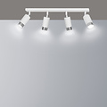 Emibig Emibig Boras 4L plafondspot GU10 wit en chroom luxe afwerking - Perfect voor een moderne uitstraling in uw interieur