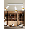 Emibig Emibig Boras 3L blanco con acabado dorado foco de techo orientable GU10 - Crea un ambiente elegante en tu espacio