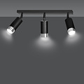 Emibig Emibig Boras 3L black ceiling spotlight GU10 with chrome luxury finish - Ideal lighting for modern interiors