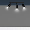 Emibig Emibig Boras 3L zwarte plafondspot GU10 met chroom luxe afwerking - Perfecte verlichting voor elke ruimte