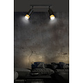 Emibig Emibig Boras 2L black with gold finish ceiling spotlight orientable GU10 - Create a cozy atmosphere in your home
