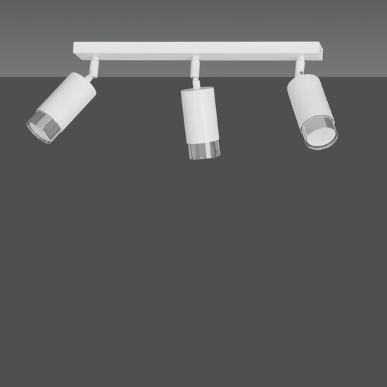 Emibig Emibig Boras 3L foco de techo GU10 blanco y cromo acabado de lujo - Iluminación ideal para cualquier espacio