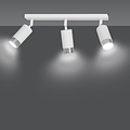 Emibig Emibig Boras 3L plafondspot GU10 wit en chroom luxe afwerking - Perfecte verlichting voor elke ruimte