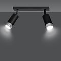 Emibig Emibig Boras 2L foco de techo negro GU10 con acabado de lujo en cromo - Ideal para interiores modernos