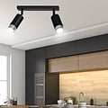 Emibig Emibig Boras 2L foco de techo negro GU10 con acabado de lujo en cromo - Ideal para interiores modernos