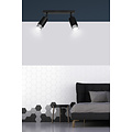 Emibig Emibig Boras 2L schwarzer Deckenstrahler GU10 mit Chrom-Luxus-Finish - Ideal für moderne Innenräume
