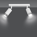 Emibig Emibig Boras dubbele plafondspot GU10 wit en chroom luxe afwerking - Perfect voor moderne interieurs