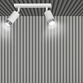 Emibig Emibig Boras dubbele plafondspot GU10 wit en chroom luxe afwerking - Perfect voor moderne interieurs