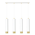 Emibig Emibig Gavle 4L wit en goud hanglamp GU10 kokers - Creëer een sfeervolle ambiance in uw huis