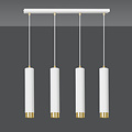 Emibig Emibig Gavle 4L wit en goud hanglamp GU10 kokers - Creëer een sfeervolle ambiance in uw huis