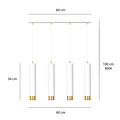 Emibig Emibig Gavle 4L wit en goud hanglamp GU10 kokers - Creëer een sfeervolle ambiance in uw huis