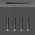 Emibig Emibig Gavle 4L black GU10 pendant boiler with chrome finish - Ideal for modern interiors