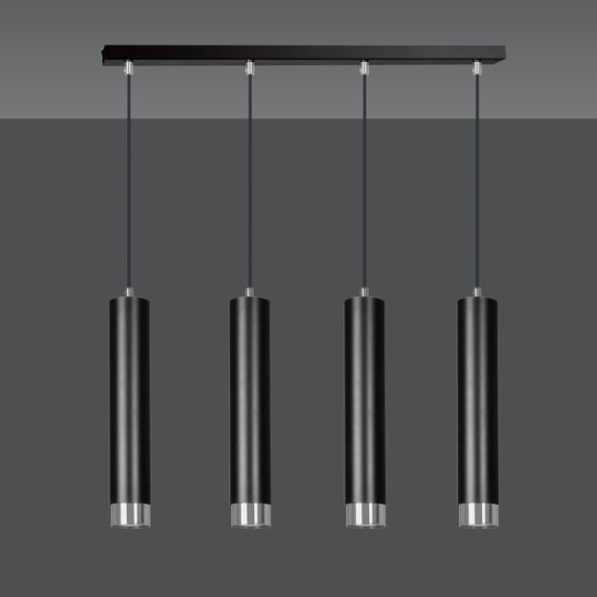 Emibig Emibig Gavle 4L black GU10 pendant boiler with chrome finish - Ideal for modern interiors