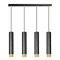Emibig Emibig Gavle 4L zwart en goud hanglamp GU10 kokers - Perfect voor moderne interieurs